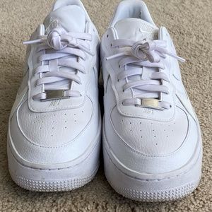 Nike W AF1 PLT.AF.ORM Air Force 1 Platform White DJ9946-100 Women's 9.5